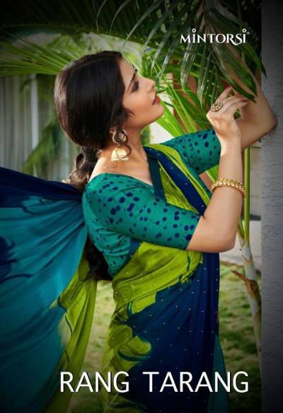 Rang Tarang By Mintorsi Designer Hand Print Saree Collection